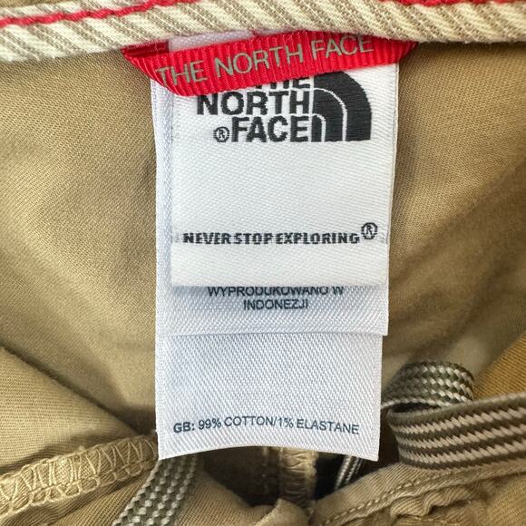 The North Face Tan Cotton Mid Rise Lightweight Hiking Capri Pants Size 10 - Picture 7 of 9